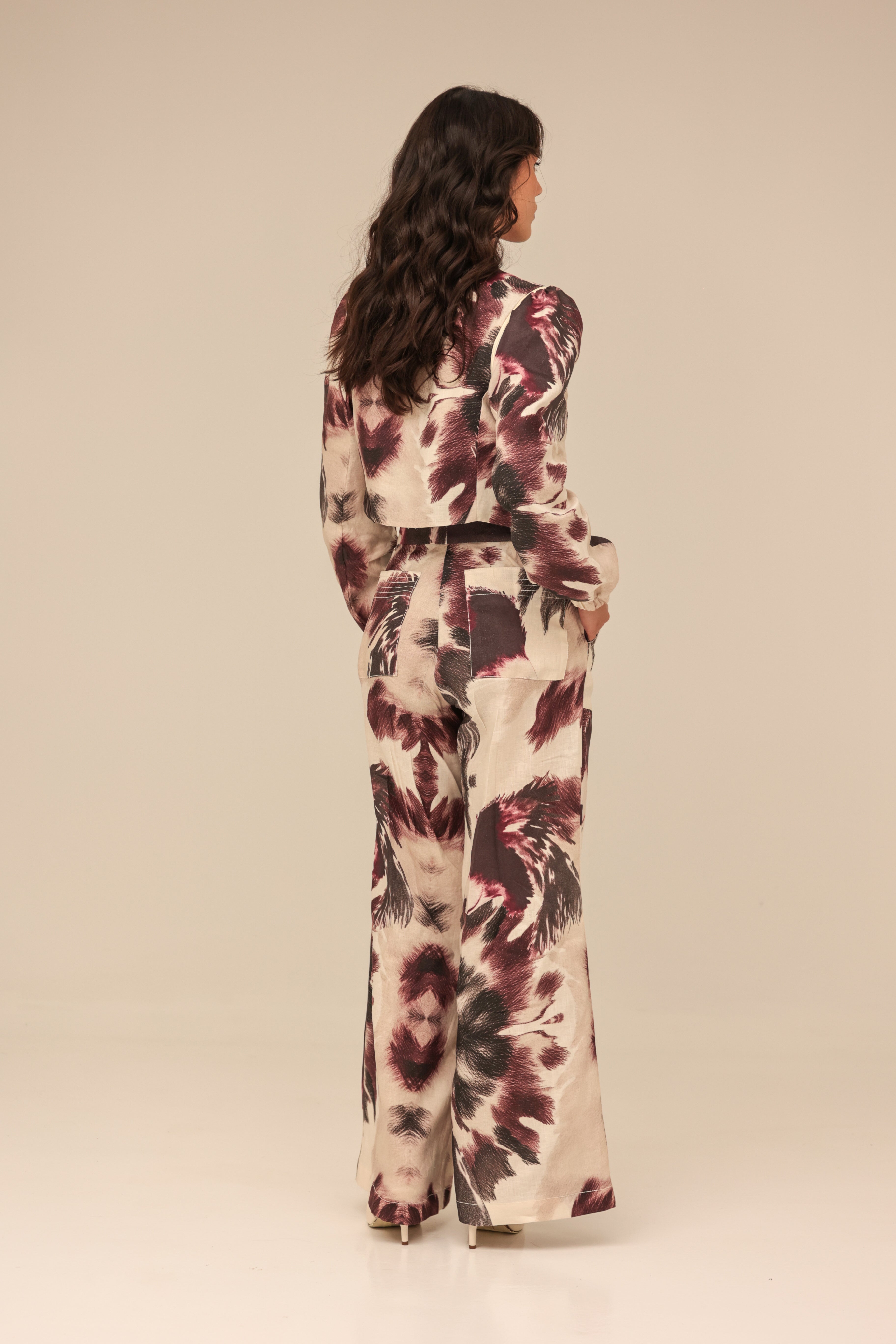 Sniff Berry Linen Pant