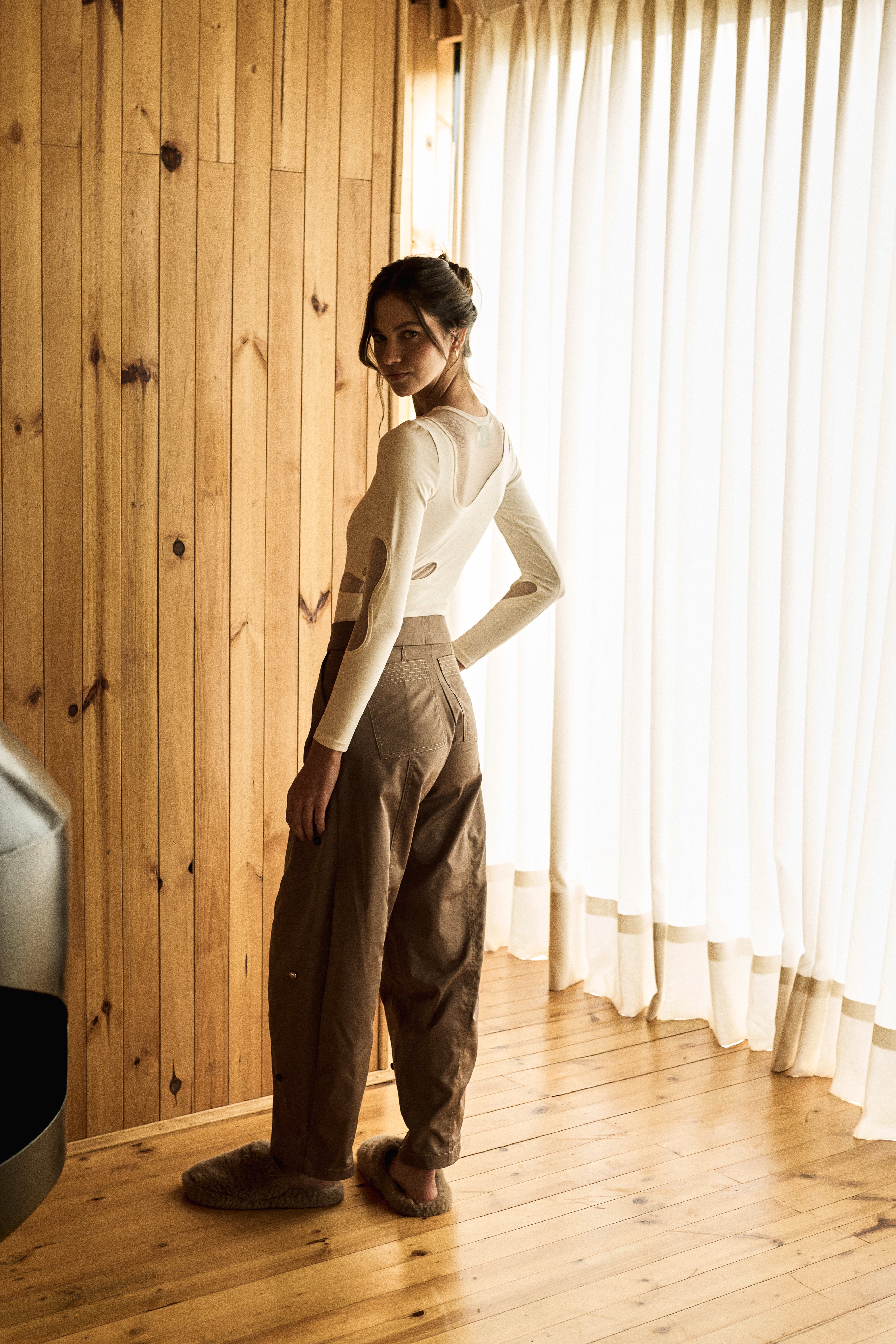 Bali Dotted Mocha Pant