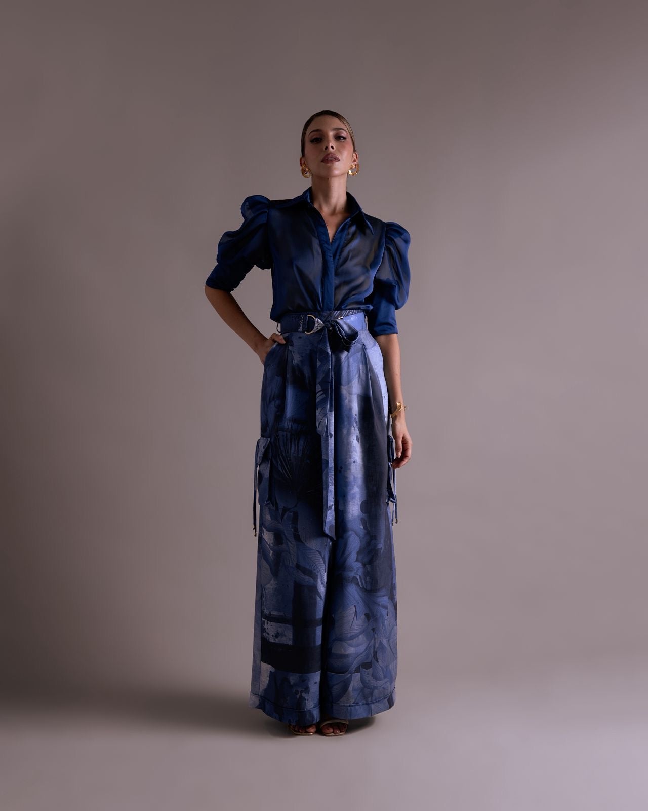 Armata Royal Blue Belt Pant