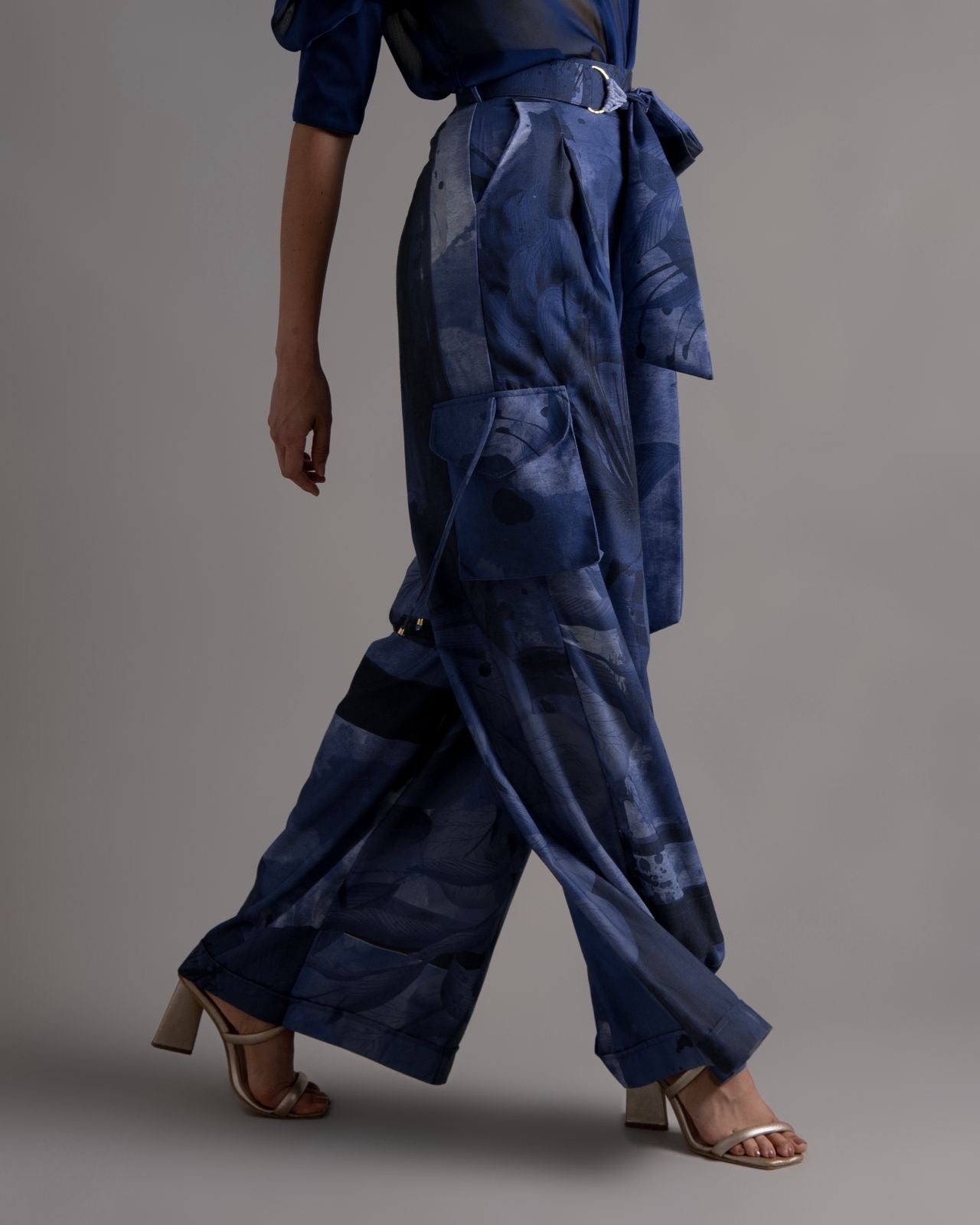 Armata Royal Blue Belt Pant