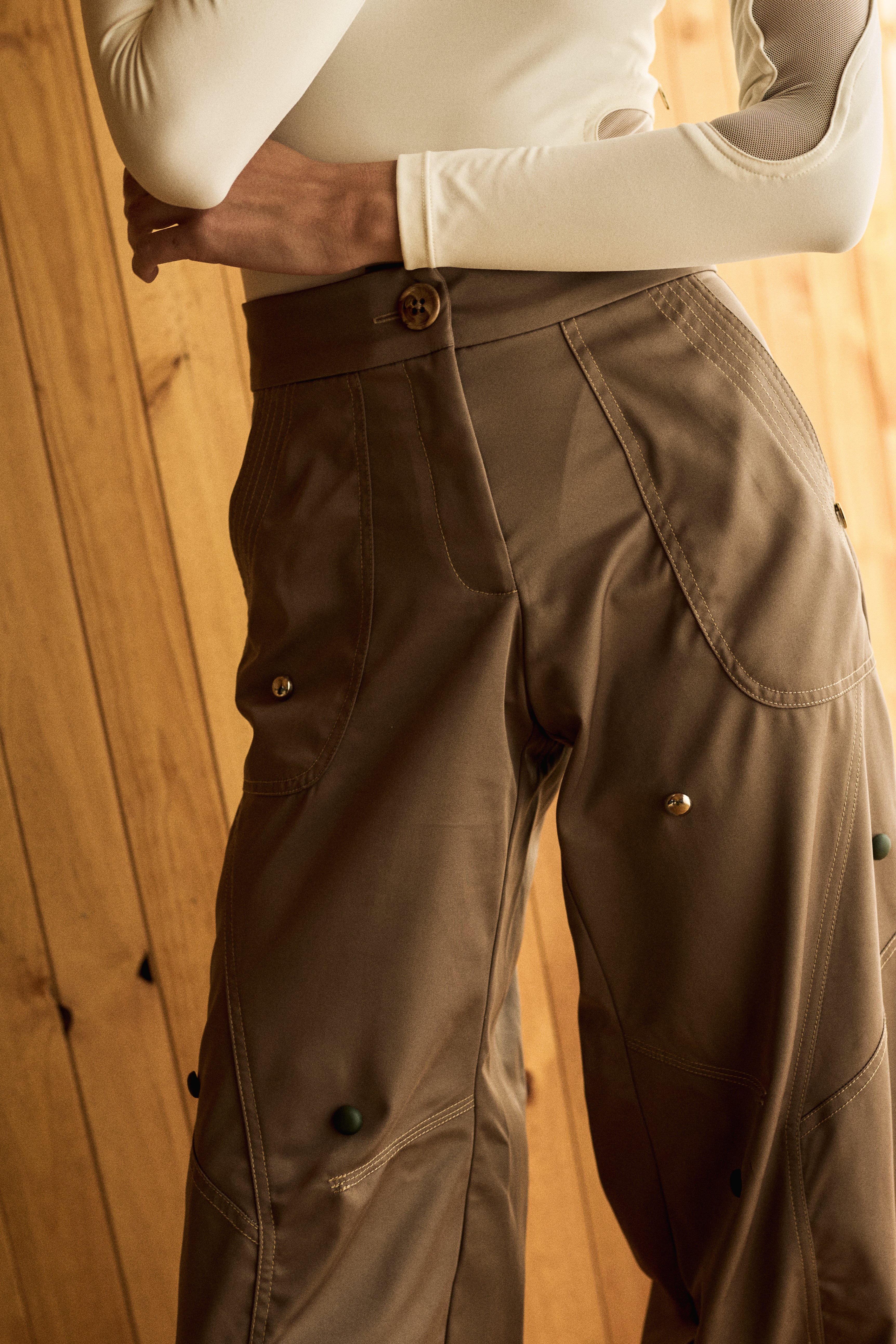 Bali Dotted Mocha Pant