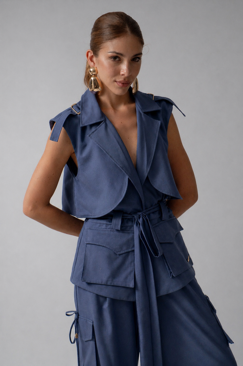 Melenne Blue Vest